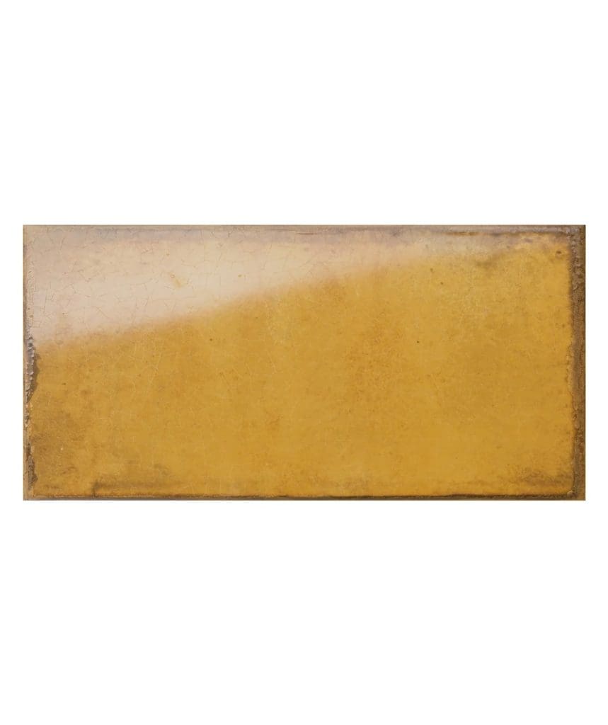 Yellow Ochre metro tile for walls in a glazed finish